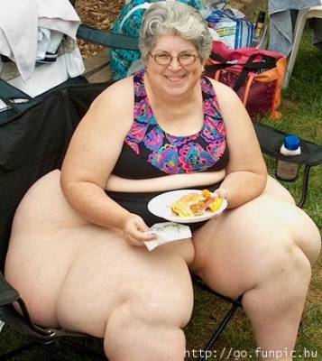 the fat  woman